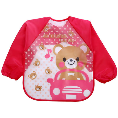 Children's Gown Long Sleeve Kids Waterproof Meal Baby Apron