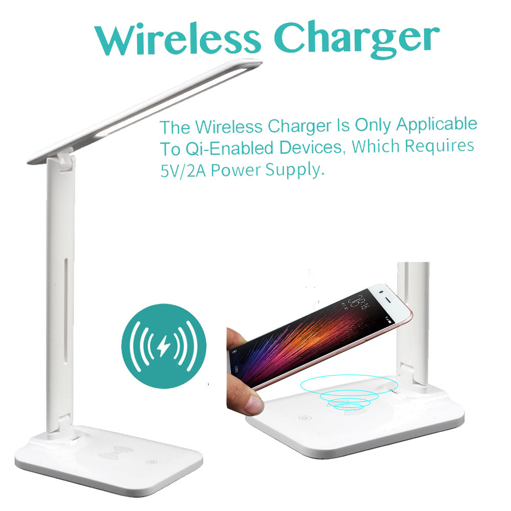 Eye protection wireless charging desk lamp