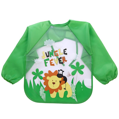 Children's Gown Long Sleeve Kids Waterproof Meal Baby Apron