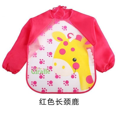 Children's Gown Long Sleeve Kids Waterproof Meal Baby Apron