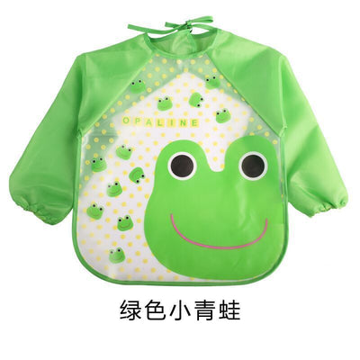 Children's Gown Long Sleeve Kids Waterproof Meal Baby Apron