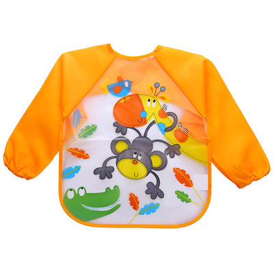Children's Gown Long Sleeve Kids Waterproof Meal Baby Apron