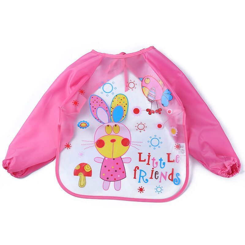 Children's Gown Long Sleeve Kids Waterproof Meal Baby Apron