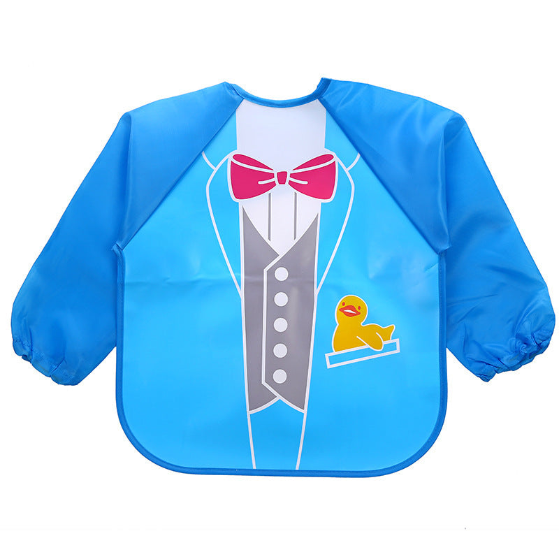 Children's Gown Long Sleeve Kids Waterproof Meal Baby Apron