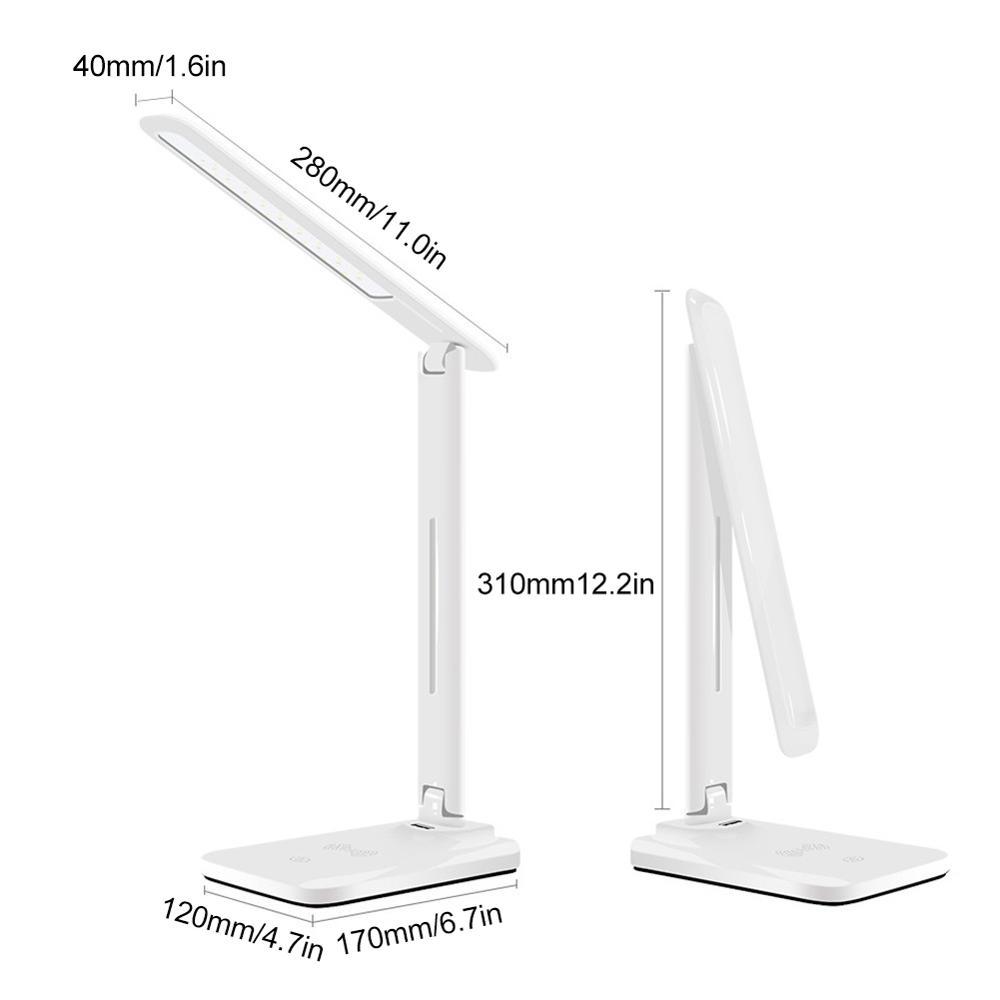 Eye protection wireless charging desk lamp