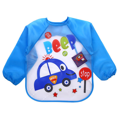 Children's Gown Long Sleeve Kids Waterproof Meal Baby Apron