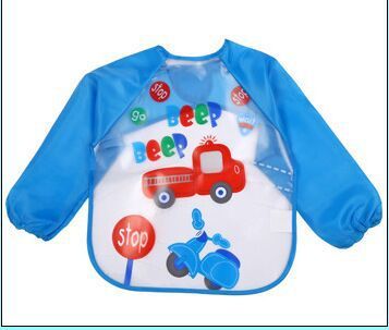 Children's Gown Long Sleeve Kids Waterproof Meal Baby Apron