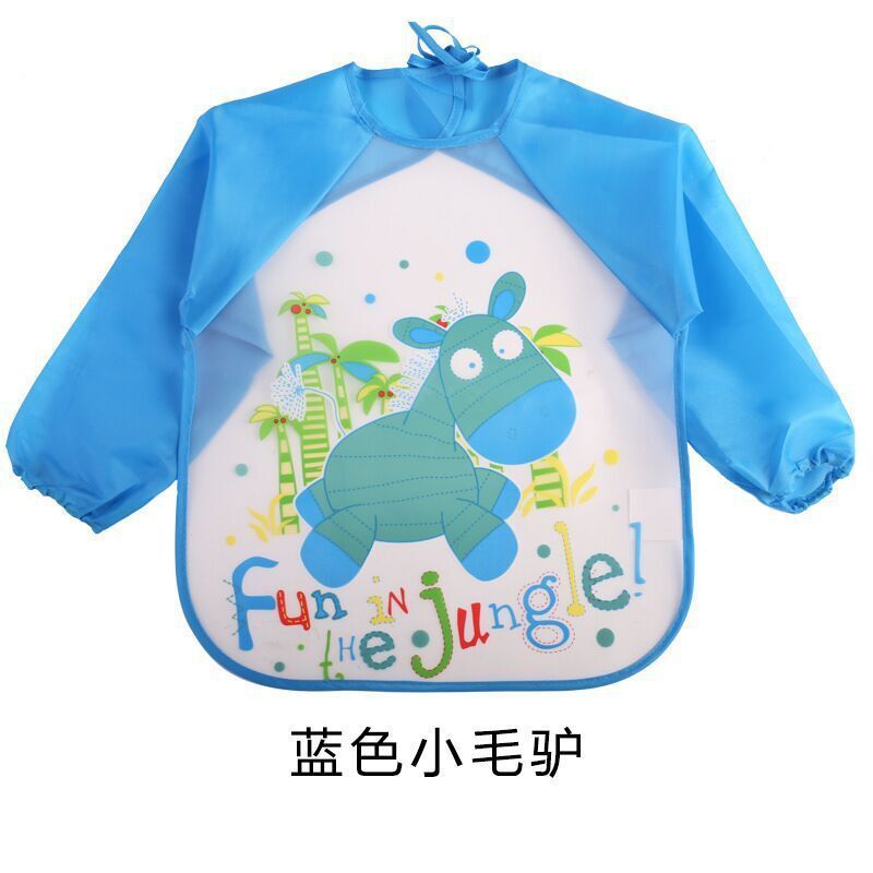 Children's Gown Long Sleeve Kids Waterproof Meal Baby Apron