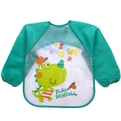 Children's Gown Long Sleeve Kids Waterproof Meal Baby Apron