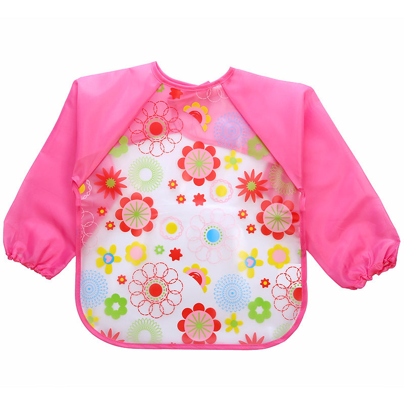 Children's Gown Long Sleeve Kids Waterproof Meal Baby Apron